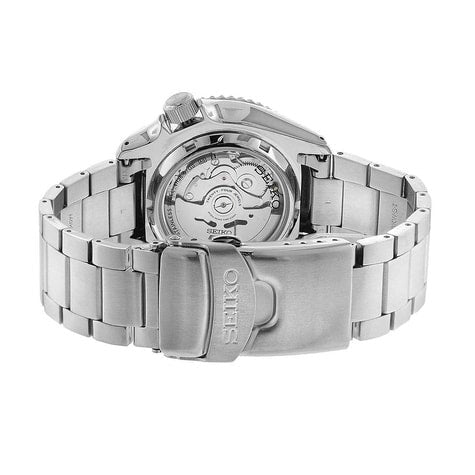 Seiko 5 Sports Automatic Analog Green Dial Silver Steel Strap Watch For Men - SRPD63K1 - Image 9